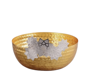 Juego de 3 cuencos de Metal para Chocolate árabe, cuencos redondos de diseño hechos a mano para servir para el hogar y la fiesta, cuenco decorativo de Metal para Chocolate - Product Image 3