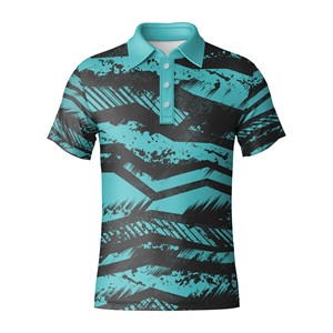 Camiseta de Golf OEM, Elástica, de Poliéster y Elastano, Transpirable, Ligera, para Hombre - Product Image 6
