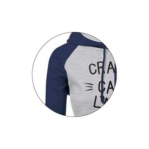 เสื้อมีฮู้ดแฟชั่นสีทึบยูนิเซ็กส์ผ้าฝ้ายออร์แกนิกขนาดใหญ่ออกแบบได้ตามที่ต้องการสำหรับฤดูใบไม้ร่วง - Product Image 3