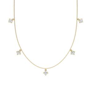 Collar de Diamantes y Esmeralda de Laboratorio de 2.80 CT, Impresionante Diseño Colgante para Bodas y Fiestas, y Colecciones de Joyería Fina de Alta Gama - Product Image 3