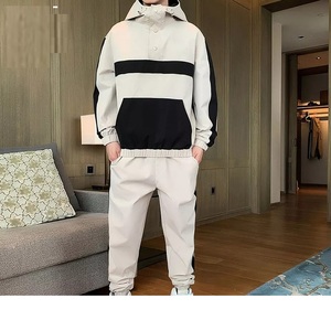 Chándal de nailon personalizado para hombre, chándal de entrenamiento con cremallera y logotipo personalizado, conjunto de chándal cortavientos de 2 piezas para hombre - Product Image 5