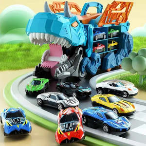 Camion transporteur de dinosaures, modèle personnalisable avec logo, en plastique ABS, ensemble de jeu pour garçons, cadeau pour enfants, jouet pour enfants - Product Image 2