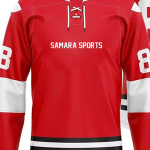 Equipo deportivo de alta calidad, logotipo personalizado, camisetas de hockey impresas por sublimación, camiseta de hockey sobre hielo para jóvenes - Product Image 3