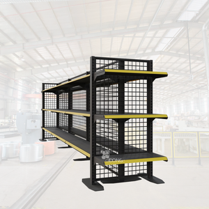 ADONG Premium A49 Estante de exhibición metálico de doble cara Estante de alambre de acero recubierto de polvo independiente Solución de almacenamiento para - Product Image 1