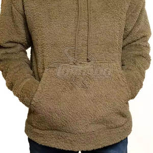 Sudadera con capucha Sherpa de moda para hombre al mejor precio, ligero, 100% algodón, Polar, nuevo artículo hecho en Pakistán para ropa de invierno al aire libre - Product Image 3