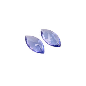 Tanzanite สีน้ำเงินธรรมชาติขนาด7x14มม. มาร์คีตัด2.15 cts. อัญมณีหลวมสำหรับทำเครื่องประดับ - Product Image 3
