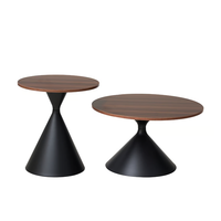 Table basse style crème, minimaliste pour la maison, salon, petit appartement, moderne, haut de gamme, ronde, mobile, table d'appoint