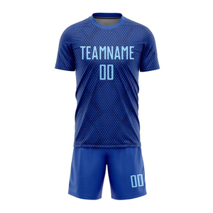 Personalizado Made100 % poliéster práctica cuello en V contraste Retro traje de fútbol personalizado hombres/niños fútbol Jersey conjunto - Product Image 3