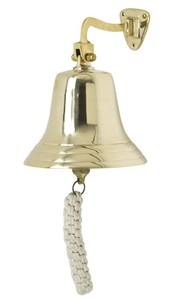 Cloche de bateau en laiton massif fait à la main cloche nautique décor à la maison couleur or décoration cadeaux pour la maison hôtel article décoratif - Product Image 4