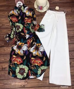 Vêtements décontractés les plus choisis Top imprimé en rayonne de coton avec Palazzo Indian Girls Wear Readymade Cheap Low Price Wholesale Surat ApparelGarment - Product Image 2