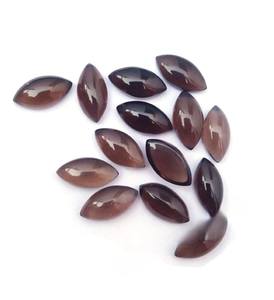 40 pièces Smoky Hydro Quartz Marquise Cabochon! Pierres précieuses en vrac polies pour la fabrication de bijoux (8x10mm-10x20mm) - Product Image 5
