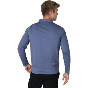 Camisa de Manga Larga 100% Algodón para Hombre, Corte Clásico, Transpirable, de Secado Rápido, Estilo Casual Elegante, Esencial para Actividades al Aire Libre, Color Sólido - Product Image 2