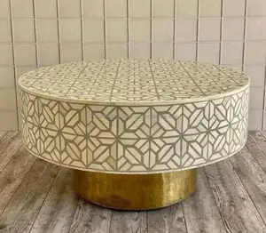 Neueste Bone Inlay Couch tisch mit Bone Inlay Möbeln im Blumen stil zu einem sehr günstigen Preis von S R Exports