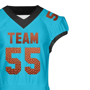 Maillots de football américain sur mesure de haute qualité vêtements d'équipe maillot de football américain personnalisé disponible en plusieurs tailles - Product Image 4