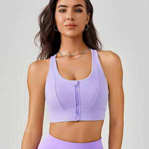 Sujetador Deportivo para Mujer, Diseño Personalizado del Mejor Fabricante 2025, Secado Rápido, Cómodo, Ropa Deportiva, Logotipo Frontal, Cierre con Cremallera, Transpirable - Product Image 1