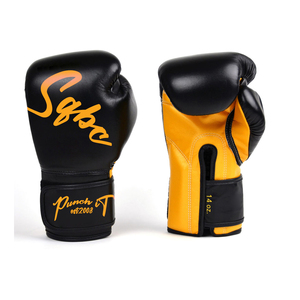 2024 Guantes de entrenamiento de boxeo profesional Diseño personalizado Guantes de boxeo de cuero real Grappling Sparring - Product Image 6