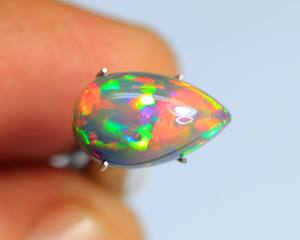 อัญมณีโอปอลทรงหลังเบี้ยของชาวเอธิโอเปียอัญมณีโอปอลทรงหลวมสวยงามขัดอย่างดีพลอยโอปอลเอธิโอเปียหลายสีฉูดฉาด - Product Image 3