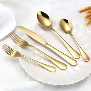 Highest Export Quality Cutlery <b>Set</b> of 4 Pieces <b>Flatware</b> <b>Set</b> for Hotels & Restaurants Low Prices - Product Image 5