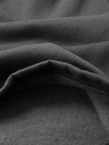 Shorts en molleton pour hommes à taille haute avec cordon de serrage, respirants, longueur genou, logo OEM personnalisé en gros - Product Image 2