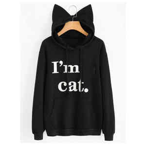 Cat Design Hoodies Femmes USA Taille Pull Femmes Pour Sweat À Capuche Et Sweat Sweat À Capuche Surdimensionné Lourd MAnufacture - Product Image 1