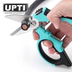 Taiwan a fabriqué des outils de bricolage professionnels de haute qualité 8 "ciseaux d'électricien à poignée antidérapante en plastique de Type d'angle inoxydable robuste - Product Image 4