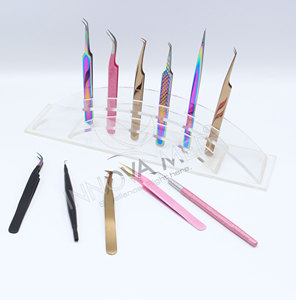 Ensemble de pinces à cils volume en gros, pinces à cils volume les plus vendues, pinces à cils en acier inoxydable de haute qualité, logo personnalisé - Product Image 4