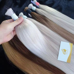 Extensions de cheveux vierges Remy en vrac de haute qualité Vietnam Colorful Wholesale Hair Material Meilleur prix pour les extensions de cheveux humains - Product Image 1