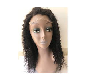 Fabricante y exportador de origen indio de la mejor calidad 100% pelucas de extensión de cabello humano con cierre 4x4 rizado profundo sin procesar - Product Image 1