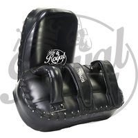 Cibles de pied en cuir véritable durable avec logo personnalisé pour la boxe, le Muay Thai et le kickboxing