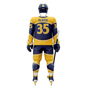 Ensemble d'uniformes de hockey sur glace pour hommes de qualité supérieure fabriqués en usine avec un logo personnalisé Prix raisonnable Service OEM pour l'équipe - Product Image 6