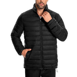 Vestes matelassées pour hommes légères portables chaudes coupe ajustée col montant rembourrées - Product Image 5