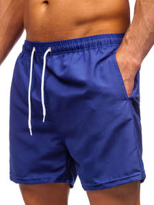 Custom <b>Men's</b> Sporty <b>Swim</b> Trunks Quick Dry Elastic Waist Nylon Beach <b>Shorts</b> Solid <b>Pattern</b> Eco-Friendly Drawstring OEM Available - Product Image 2