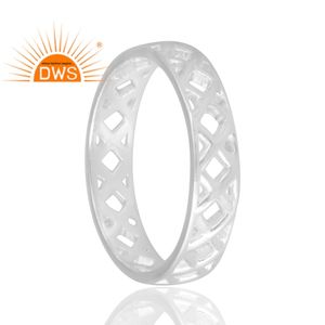 Venta caliente 925 Anillo de banda de plata Joyería personalizada para mujeres Regalo para ella para fiestas, para Fastivales - Product Image 2