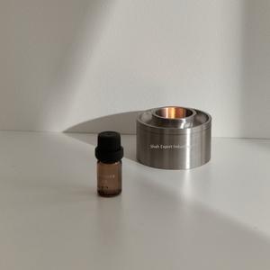 Brûleur à mazout en laiton rond argent Aroma Lumière Brûleur à mazout essentiel Utilisation pour le spa à domicile Brûleur à mazout de méditation - Product Image 6
