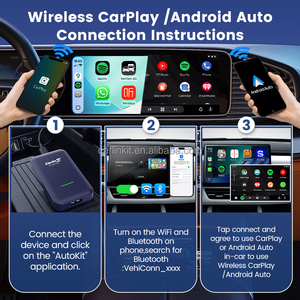 Adaptateur sans fil CarPlay universel Ai Box 2 en 1, système de connexion rapide, dongle CarPlay Aibox USB pour <span class=keywords><strong>Waze</strong></span>, Spotify, Apple - Product Image 2