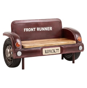 Banc de bar en forme de voiture unique avec sièges intégrés et comptoir fonctionnel, parfait pour les salons et les cafés des grottes de l'homme - Product Image 5