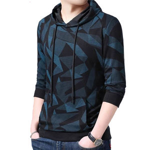 Pull à capuche en molleton léger à impression personnalisée pour hommes Sweats à capuche surdimensionnés de style Hip Hop personnalisés grande taille pour hommes - Product Image 6