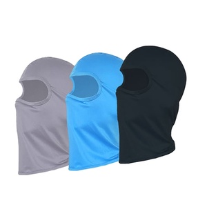 Masque de ski imperméable couvrant tout le visage, cagoule d'hiver unisexe avec bandana à un trou, masque chaud d'extérieur à motif uni, vente en gros - Product Image 1