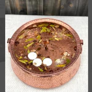 ชามทองแดงขัดเงาสไตล์โบราณสำหรับใช้ในสปาเท้าตกแต่งสำหรับศูนย์สุขภาพและปาร์ตี้พักผ่อนที่บ้านพร้อมใช้งาน - Product Image 6