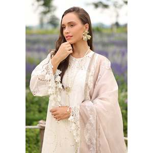 Embroidered <b>Lace</b> Lawn <b>Fabric</b> UF-4228 - Product Image 3