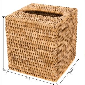 <b>Rattan</b> tissue <b>box</b> decorate the dining table Handmade <b>Storage</b> <b>Box</b> Eco-Friendly Natural Home and Home Decor Wholesale from Vietnam - Product Image 2