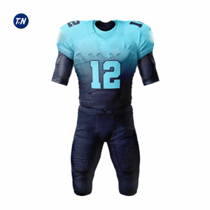 Conjunto de Uniforme de Fútbol Americano con Pantalones Cortos de Malla de Diseño Personalizado de Calidad Profesional a Precio de Fábrica, Impresión por Transferencia de Calor con Logotipo del Equipo Personalizado - Product Image 5