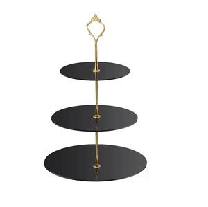 Support à gâteau personnalisé en métal fait à la main impression design Support à gâteau Home Party Desert Service Plate Cake Cub Stand - Product Image 5