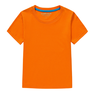 Buena calidad niños 100% algodón suave cuello redondo manga corta más tamaño 200 gramos liso niños camiseta para hombres - Product Image 4