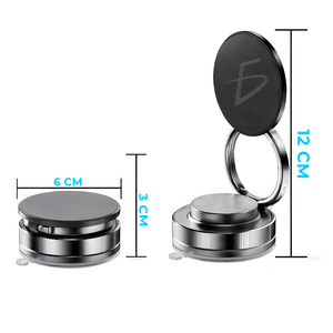 Supporto Magnetico Intelligente per Telefono con Rotazione a 360° e Ventosa per Viaggi in Aereo e Gaming, in Lega Resistente e Materiale PC - Product Image 1