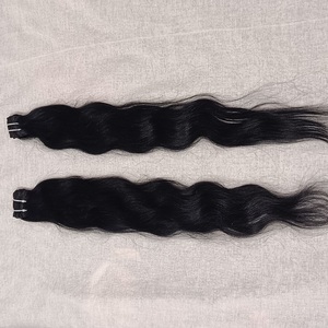 Extensión de cabello Remy indio de alta calidad Cabello grueso natural crudo para mujeres Estilo Onda natural - Product Image 4