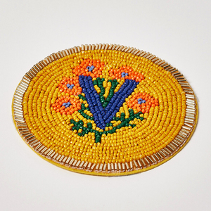 Posavasos de nombre de cuentas de vidrio artesanales tradicionales 2025, acento de mesa elegante para comedor fino - Product Image 4