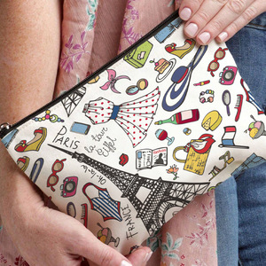 Trousse de Toilette Portable en PU à Fermeture Éclair, Motif Dessin Animé, Personnalisable, Idéale pour les Voyages - Product Image 3