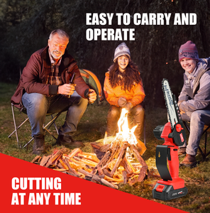 6Inch Draadloze <span class=keywords><strong>Mini</strong></span> Kettingzaag Met Snel Opladen Lithiumbatterij Perfect Voor Het Snoeien Van Bomen Goed Houtbewerking En Snijgereedschap - Product Image 5