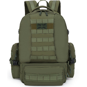 Mochila de Expedición - 50 litros - Verde Oliva, compatible con sistema Molle, panel trasero acolchado, correas de hombro de malla ajustables, Camuflaje Personalizado - Product Image 2
